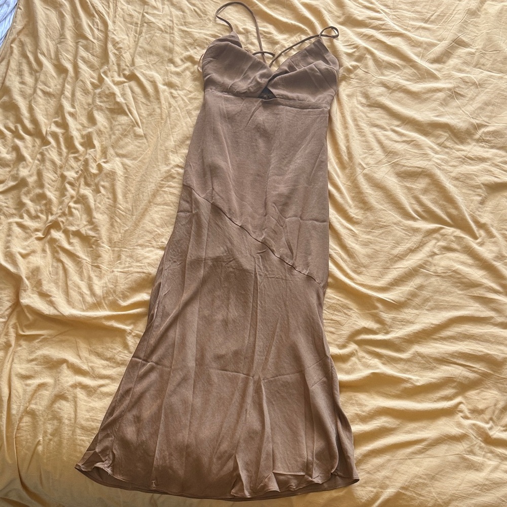 Fortunate One Forever Fresh Brown Dress - Picture 2 of 6